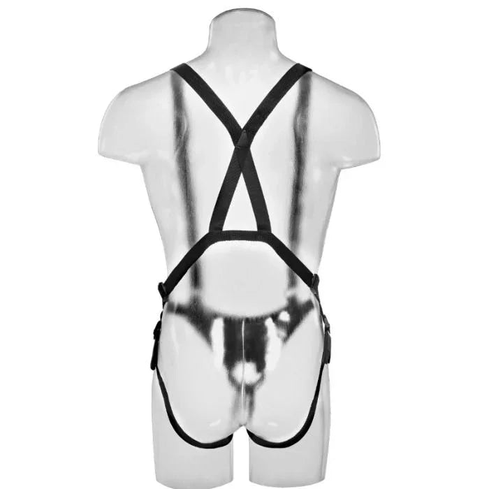 KING COCK - STRAP-ON CON DILDO HUECO 30.5 CM Y TIRANTES COLOR CARNE - Nuvica
