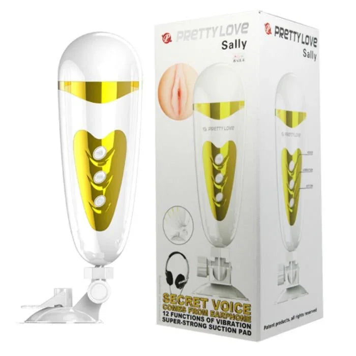 PRETTY LOVE - MASTURBADOR MASCULINO CON VIBRACIÓN Y SONIDO SALLY - Nuvica