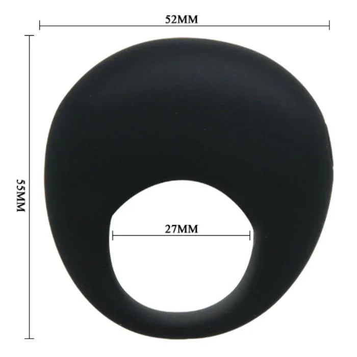 PRETTY LOVE - TRAP ANILLO VIBRADOR NEGRO - Nuvica