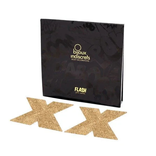 BIJOUX - INDISCRETS PEZONERAS FLASH CRUZ DORADO - Nuvica