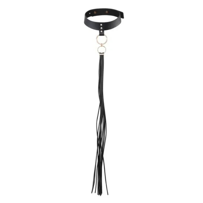 BIJOUX INDISCRETS MAZE - COLLAR CON FLECOS NEGRO - Nuvica