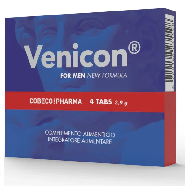 COBECO - VENICON COMPLEMENTO ALIMENTICIO MASCULINO 4 CAPS - Nuvica