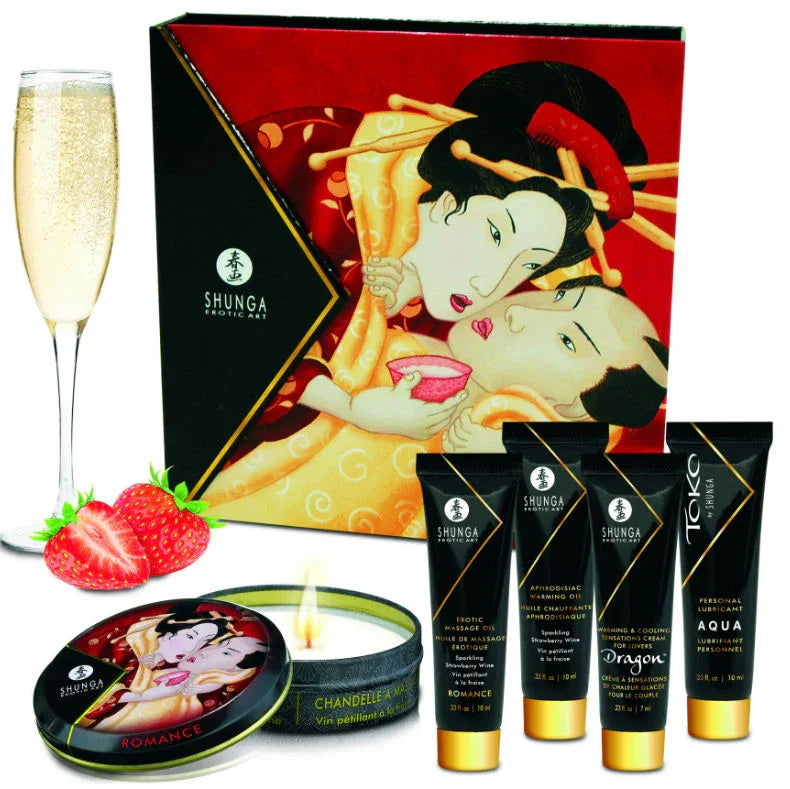 SHUNGA - KIT SECRET GEISHA FRESAS Y CAVA - Nuvica