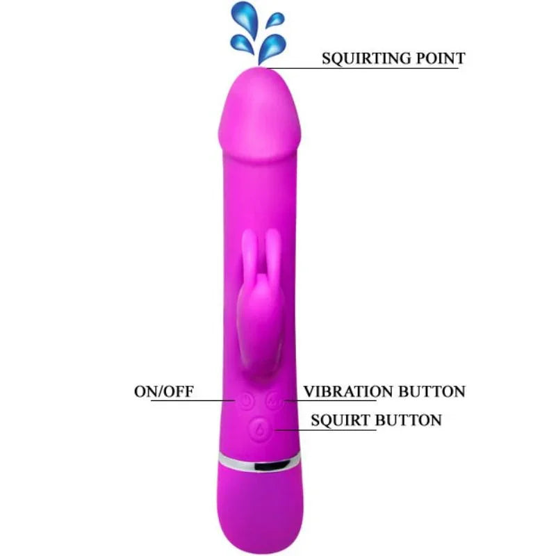 PRETTY LOVE - VIBRADOR HENRY 12 MODOS DE VIBRACIÓN Y FUNCIÓN SQUIRT - Nuvica