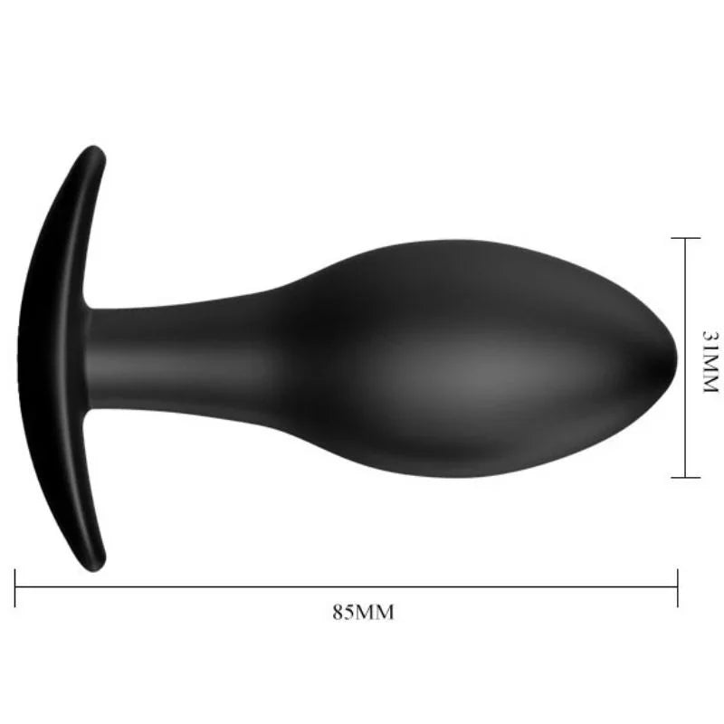 PRETTY LOVE - PLUG ANAL SILICONA ANCLA 8.5 CM NEGRO - Nuvica