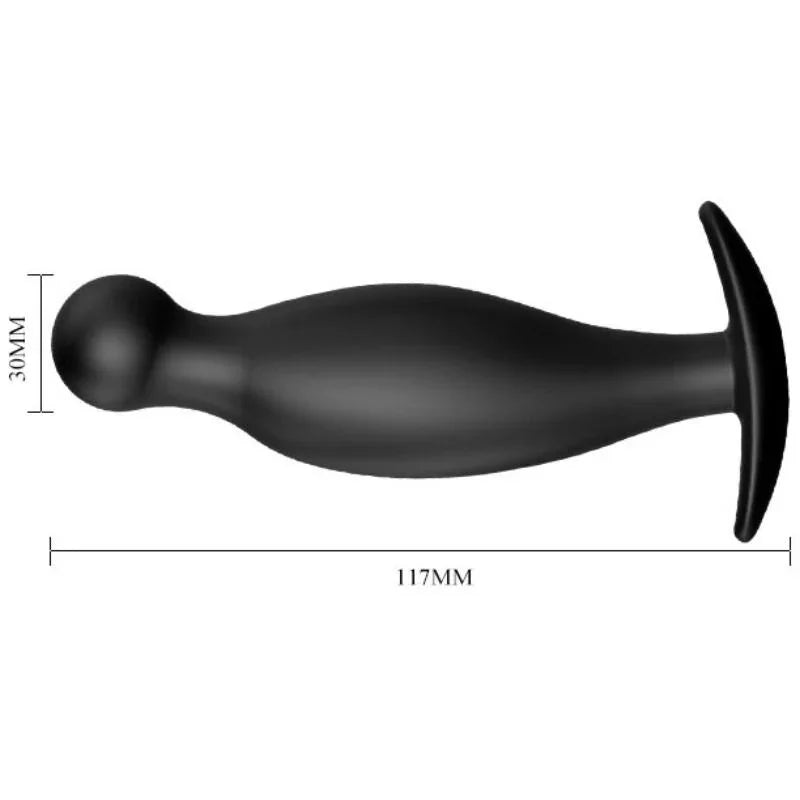 PRETTY LOVE - PLUG ANAL SILICONA 11.7 CM NEGRO - Nuvica