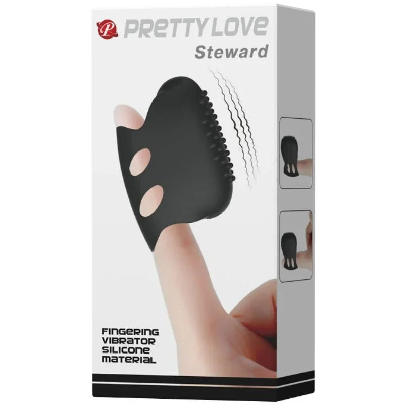 PRETTY LOVE - FLIRTATION DEDAL CON VIBRACIÓN STEWARD NEGRO - Nuvica