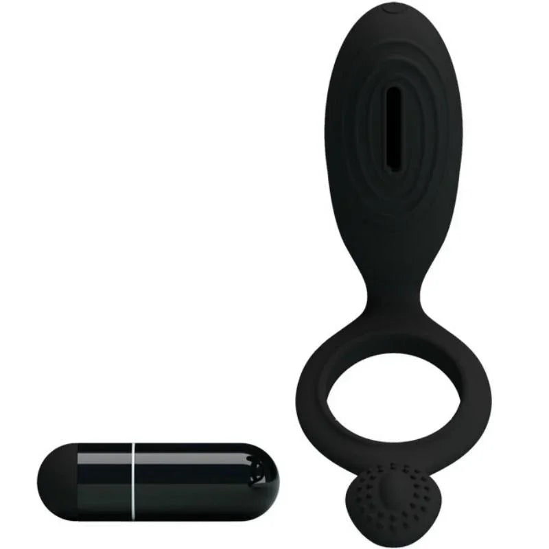 PRETTY LOVE - ETHEL ANILLO VIBRADOR CON ESTIMULADOR - Nuvica