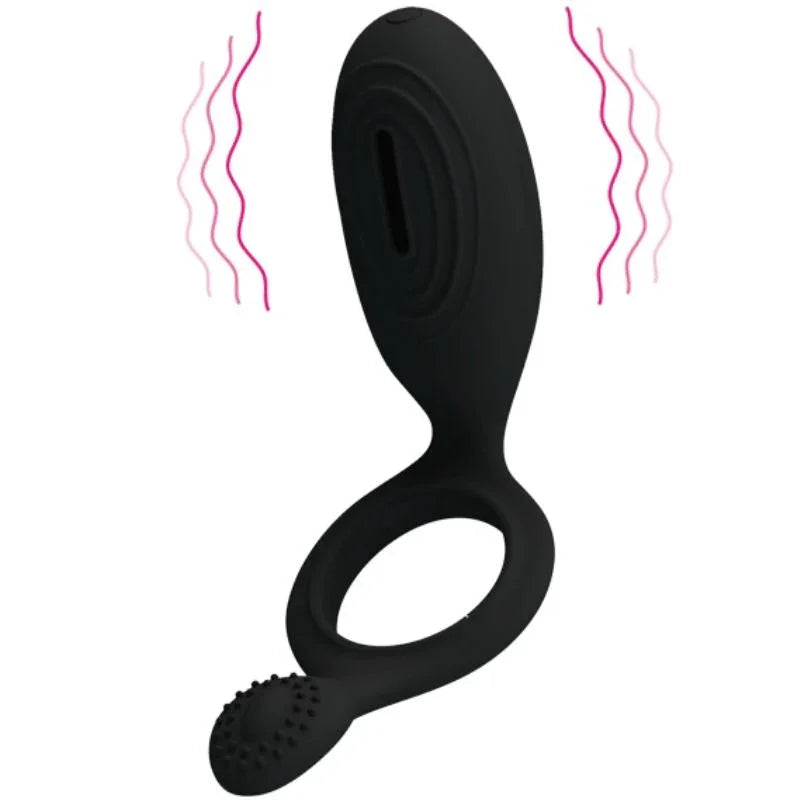 PRETTY LOVE - ETHEL ANILLO VIBRADOR CON ESTIMULADOR - Nuvica