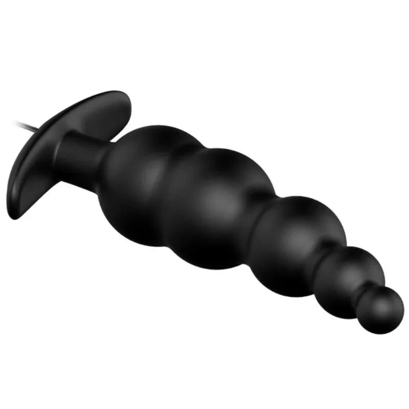 PRETTY LOVE - PLUG ANAL SILICONA ESTIMULACIÓN EXTRA Y 12 MODOS VIBRACIÓN NEGRO CONTROL REMOTO - Nuvica