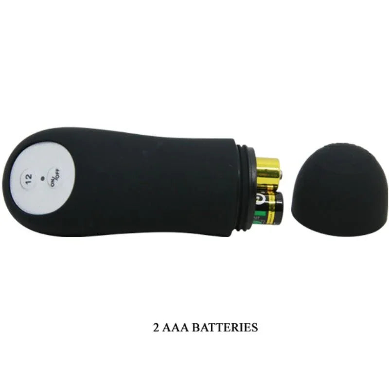 PRETTY LOVE - PLUG ANAL SILICONA ESTIMULACIÓN EXTRA Y 12 MODOS VIBRACIÓN NEGRO CONTROL REMOTO - Nuvica