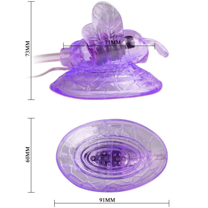BAILE - MARIPOSA VIBRADORA ESTIMULACION CLITORIS LILA - Nuvica