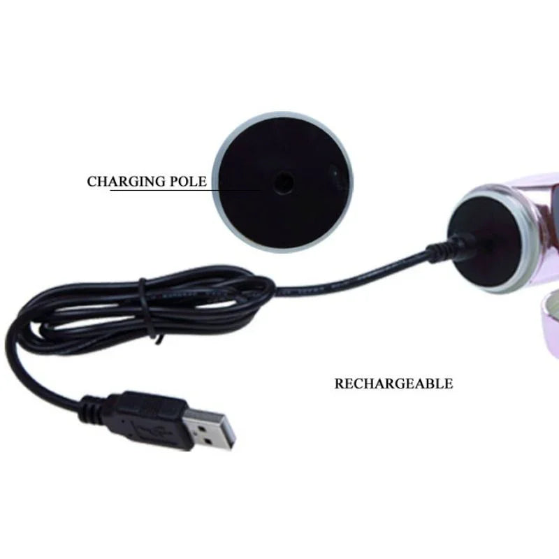 BAILE - VIBRADOR RECARGABLE CON ROTACION Y ESTIMULADOR THROBBING BUTTERF - Nuvica