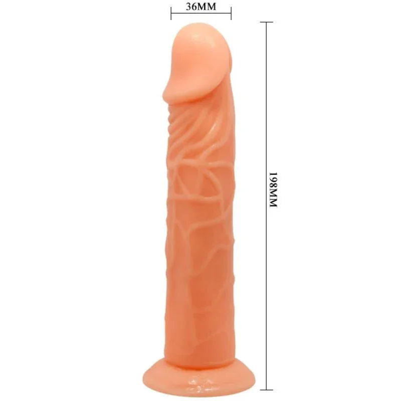 BAILE - DILDO VIVE REALISTIC 19.8 CM COR NATURAL - Nuvica