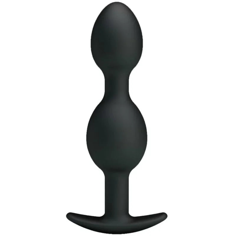 PRETTY LOVE - BOLAS ANALES SILICONA 12.5 CM NEGRO - Nuvica