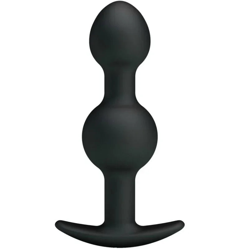 PRETTY LOVE - BOLAS ANALES SILICONA ESTIMULACION ESPECIAL 10.3 CM NEGRO - Nuvica