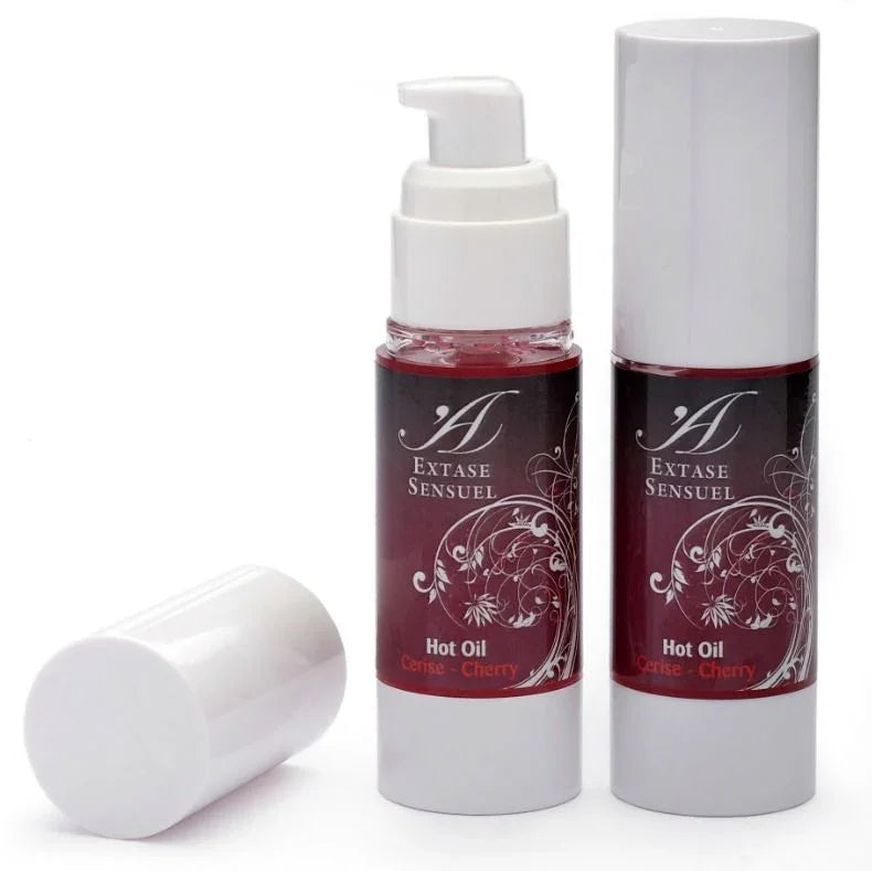 EXTASE SENSUAL - ACEITE ESTIMULANTE CALOR CEREZA 30 ML - Nuvica