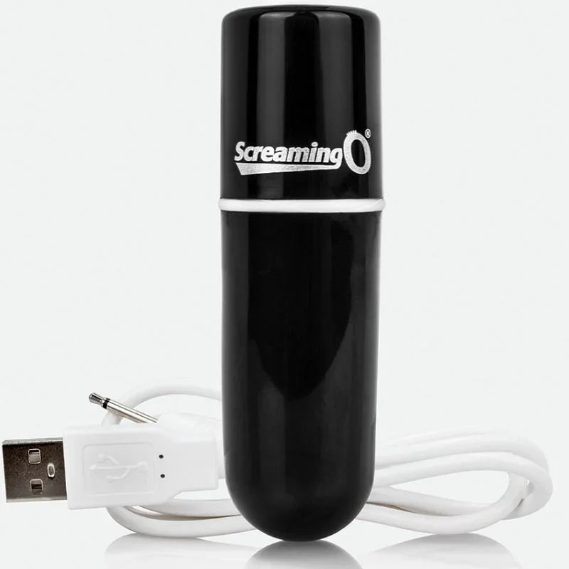SCREAMING O - BALA VIBRADORA RECARGABLE VOOOM NEGRO - Nuvica