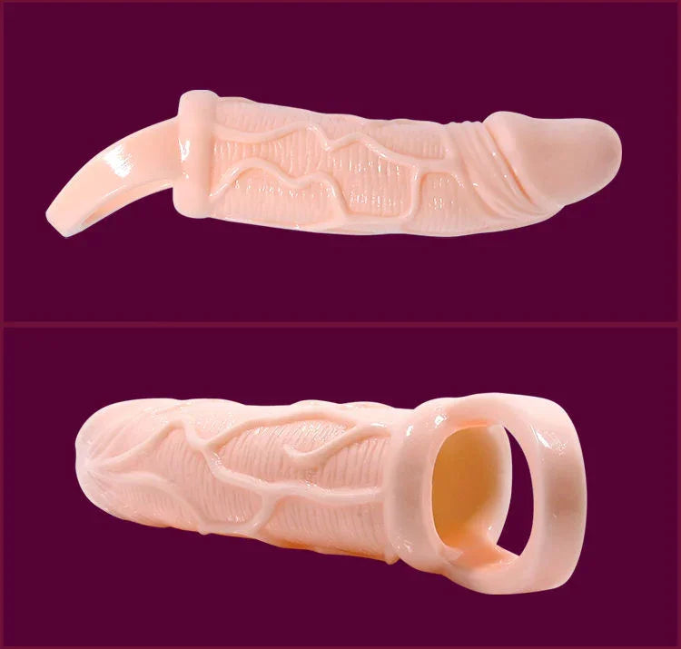 BAILE - FUNDA EXTENSORA PENE CON VIBRACIÓN Y STRAP PARA TESTÍCULOS 13.5 CM - Nuvica