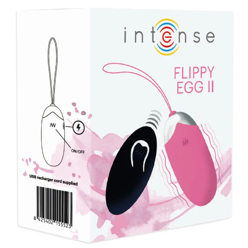 INTENSE - FLIPPY II HUEVO RECARGABLE REMOTO ROSA - Nuvica
