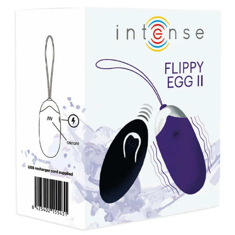INTENSE - FLIPPY II HUEVO RECARGABLE REMOTO LILA - Nuvica