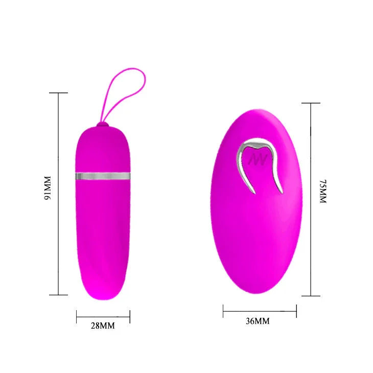 PRETTY LOVE - HUEVO VIBRADOR DEBBY CON MANDO - Nuvica