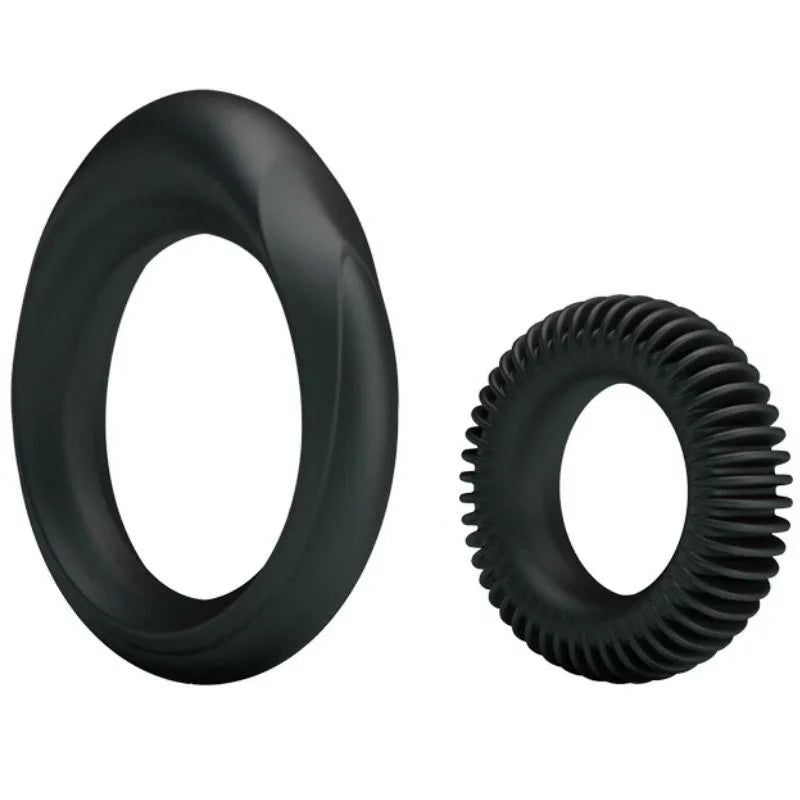 BAILE - KIT 2 ANILLOS SILICONA RING MANHOOD - Nuvica