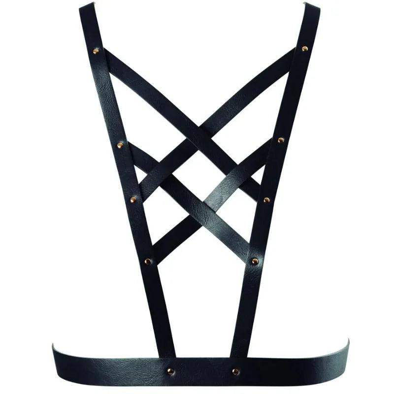 BIJOUX - INDISCRETS MAZE ARNES CRUZADO CON ESCOTE NEGRO - Nuvica