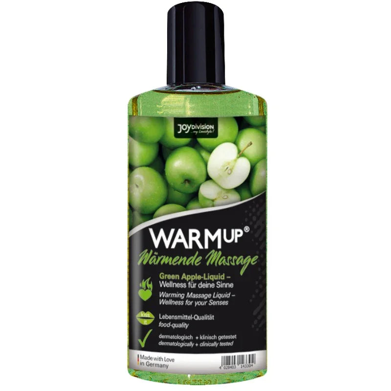 JOYDIVISION WARMUP - ACEITE DE MASAJE MANZANA VERDE 150 ML - Nuvica