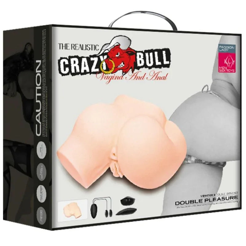 CRAZY BULL - TRASERO CON VAGINA Y ANO REALÍSTICOS Y VIBRACIÓN - Nuvica