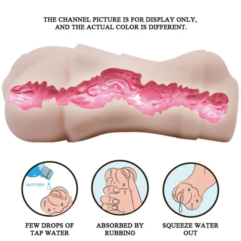 CRAZY BULL - MASTURBADOR WATER SKIN VAGINA CON BALA VIBRADORA 2 - Nuvica
