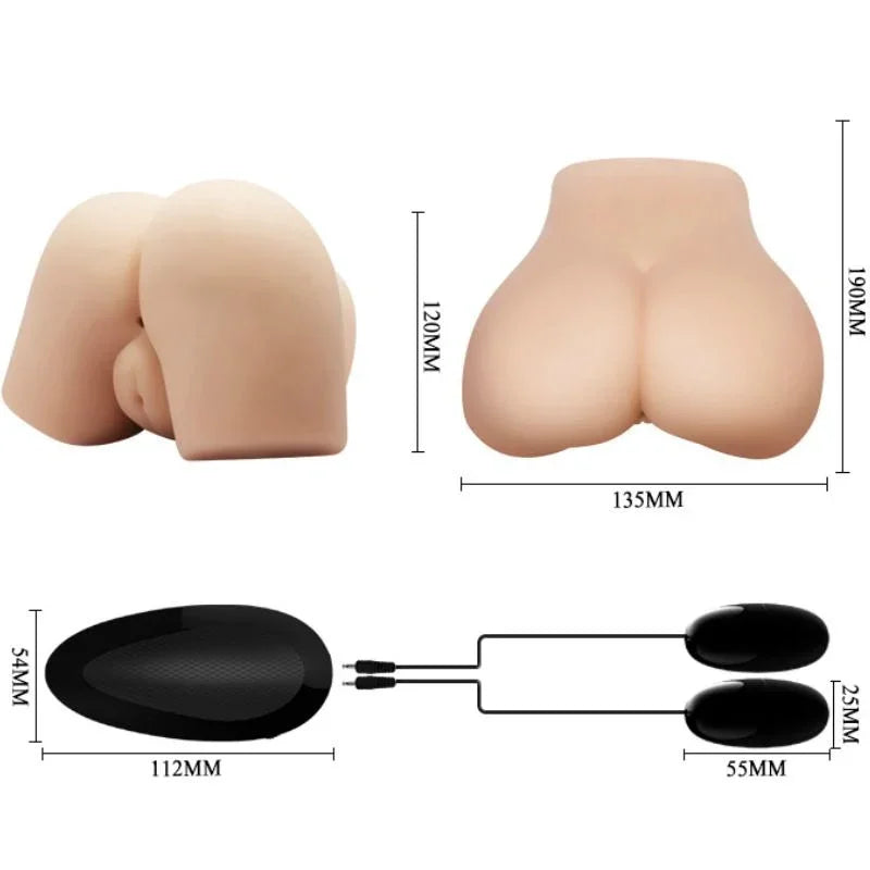 CRAZY BULL - VAGINA Y ANO REALÍSTICOS CON VIBRACIÓN POSICIÓN 4 - Nuvica