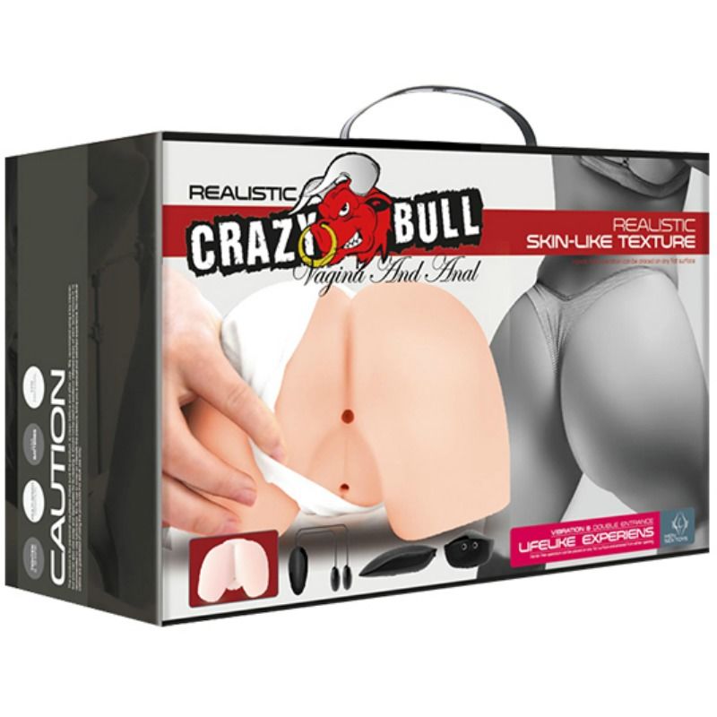 CRAZY BULL - VAGINA Y ANO REALÍSTICOS CON VIBRACIÓN POSICIÓN 4 - Nuvica
