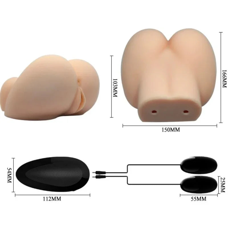 CRAZY BULL - VAGINA Y ANO REALÍSTICOS CON VIBRACIÓN POSICIÓN 6 - Nuvica