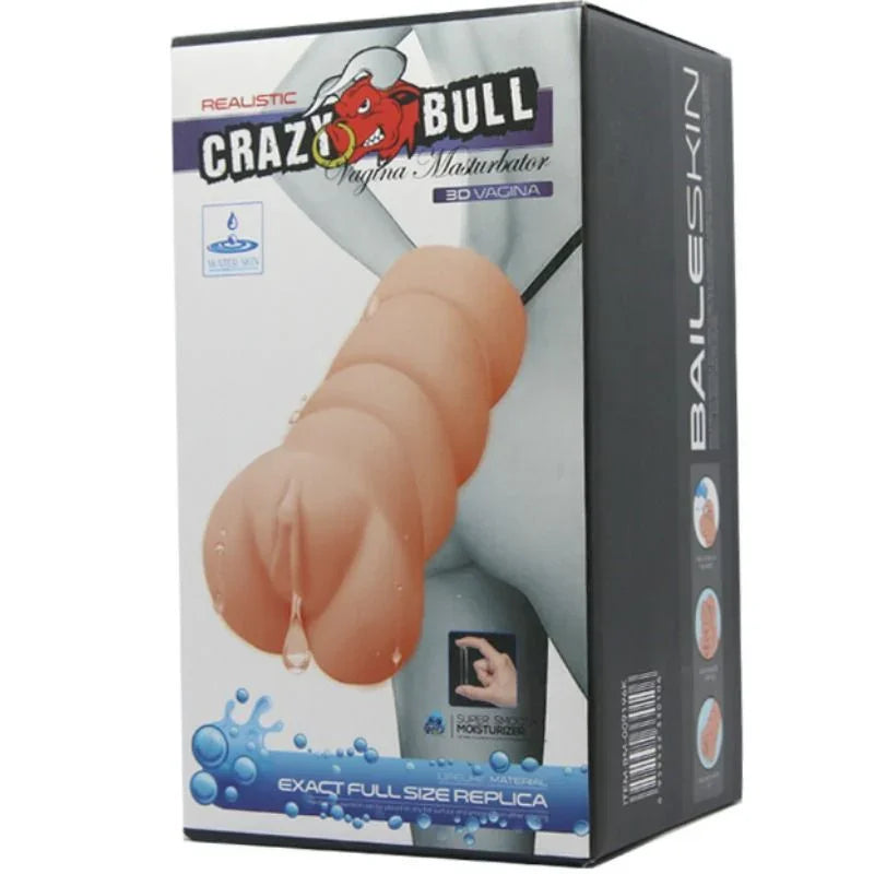 CRAZY BULL - MASTURBADOR WATER SKIN MODELO VAGINA 3 - Nuvica