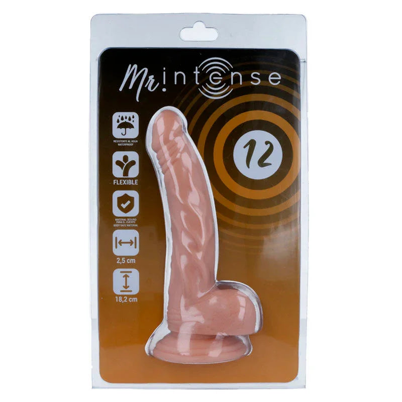 MR INTENSE - 12 PENE REALÍSTICO 18.2 CM -O- 2.5 CM - Nuvica