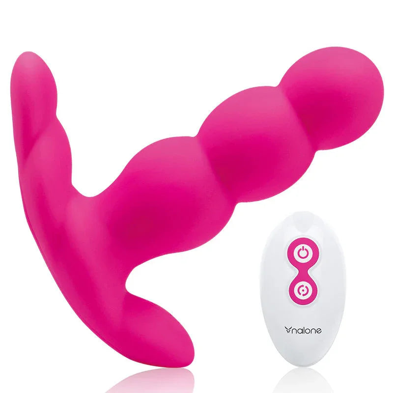 NALONE - PEARL VIBRADOR ANAL CONTROL REMOTO NEGRO - Nuvica