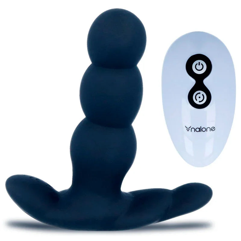 NALONE - PEARL VIBRADOR ANAL CONTROL REMOTO NEGRO - Nuvica