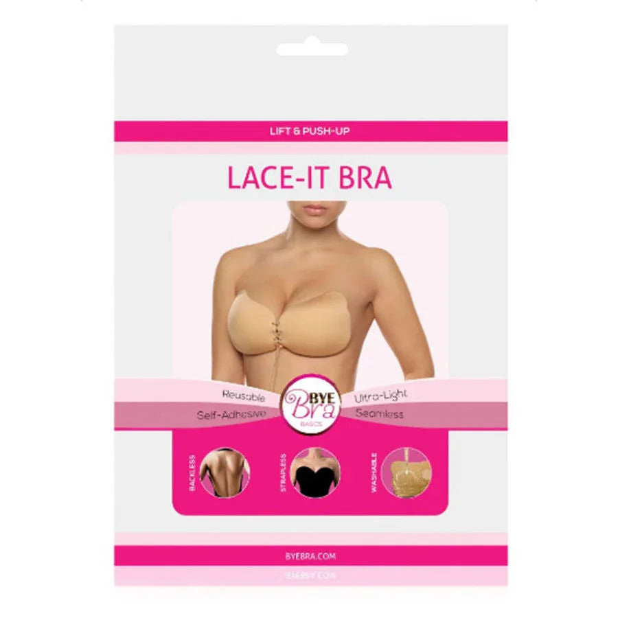 BYE-BRA - LACE-IT REALZADOR PUSH-UP NEGRO COPA C - Nuvica