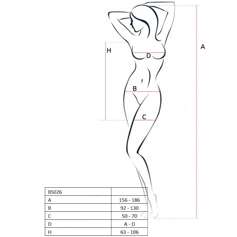 PASSION - WOMAN BS026 BODYSTOCKING ESTILO VESTIDO BLANCO TALLA ÚNICA - Nuvica