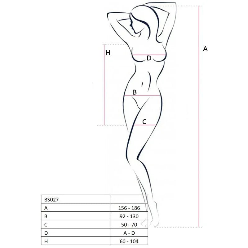 PASSION - WOMAN BS027 BODYSTOCKING ESTILO VESTIDO ROJO TALLA ÚNICA - Nuvica