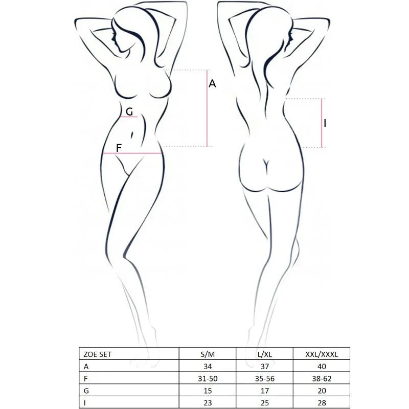 PASSION - WOMAN ZOE SET TALLA S/M - Nuvica