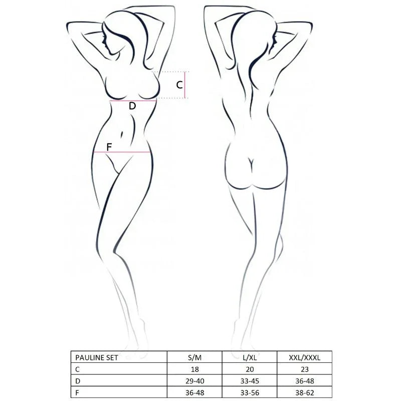 PASSION - WOMAN PAULINE SET 3 PIEZAS TALLA S/M - Nuvica