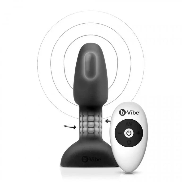 B-VIBE - RIMMING CONTROL REMOTO ANAL PLUG PETITE NEGRO - Nuvica