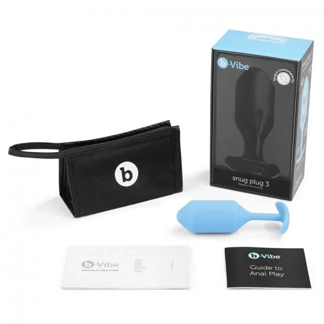 B-VIBE - SNUG PLUG ANAL 3 AZUL CIELO - Nuvica
