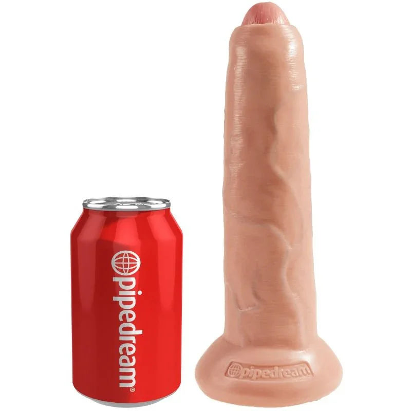 KING COCK - DILDO REALÍSTICO UNCUT NATURAL 23 CM - Nuvica