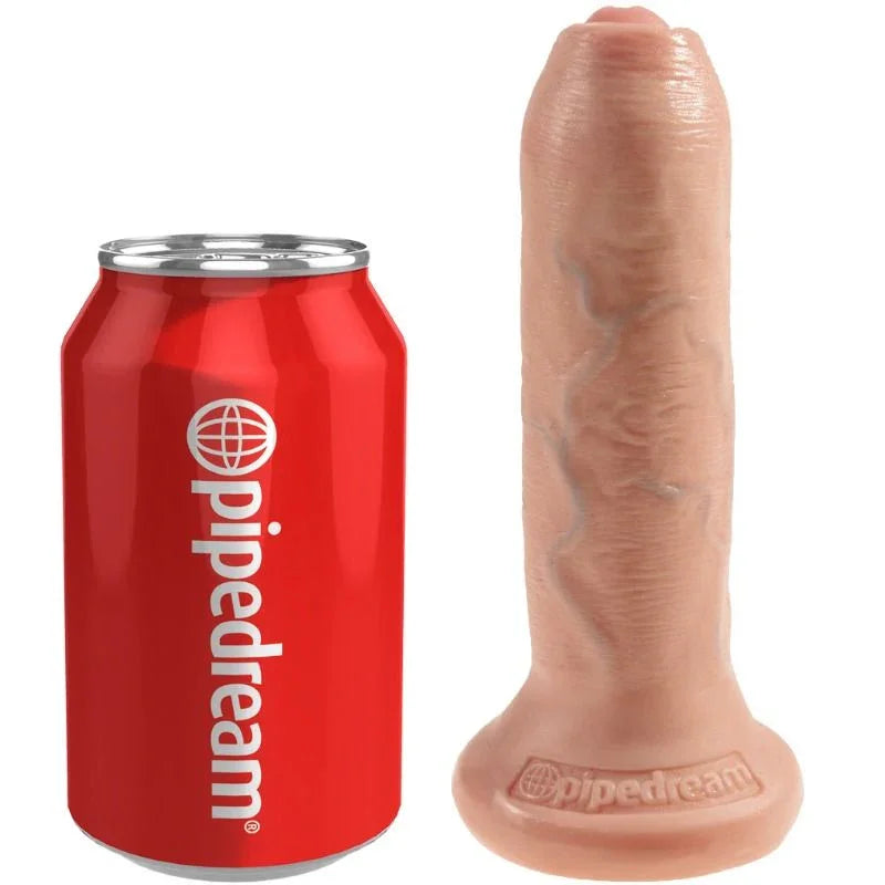 KING COCK - DILDO REALÍSTICO UNCUT NATURAL 15 CM - Nuvica