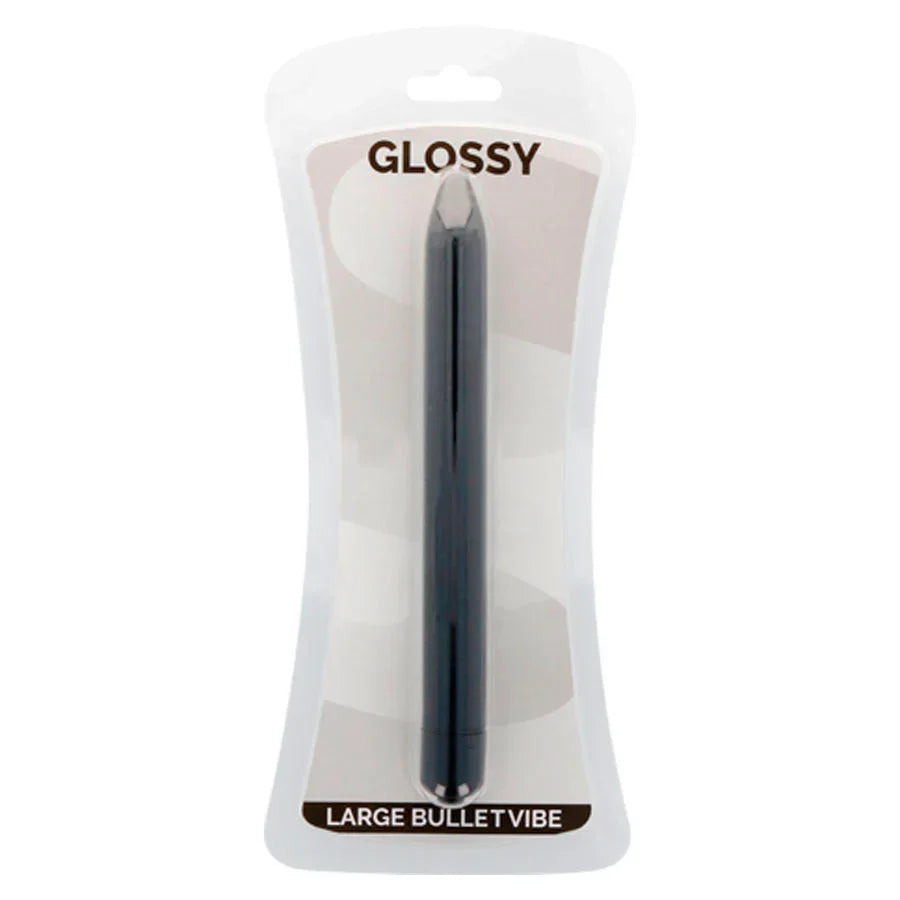 GLOSSY - SLIM VIBRADOR NEGRO - Nuvica