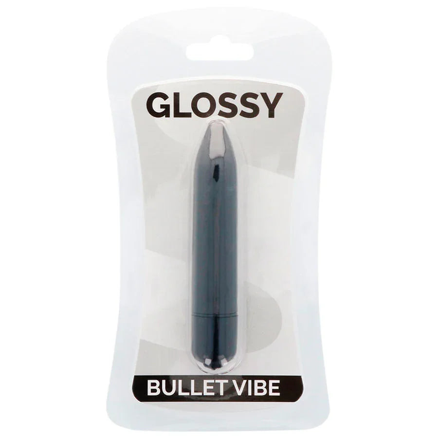 GLOSSY - THIN VIBRADOR NEGRO - Nuvica