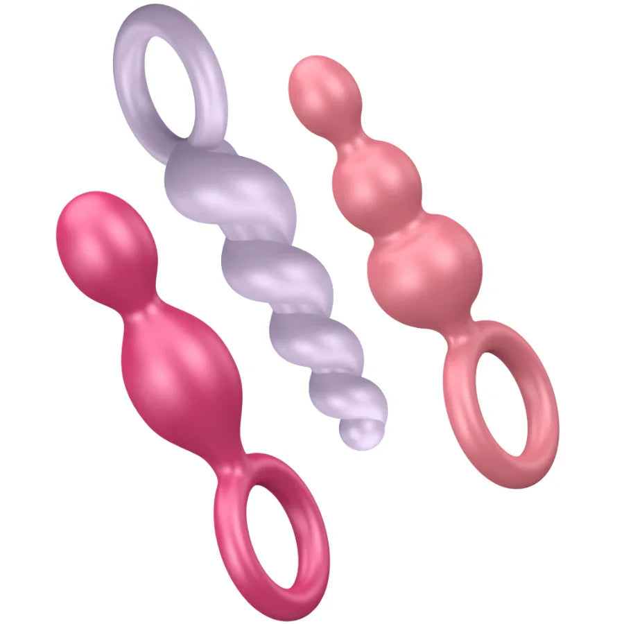 SATISFYER - ANAL PLUGS SET 3 PCS TRICOLOR - Nuvica
